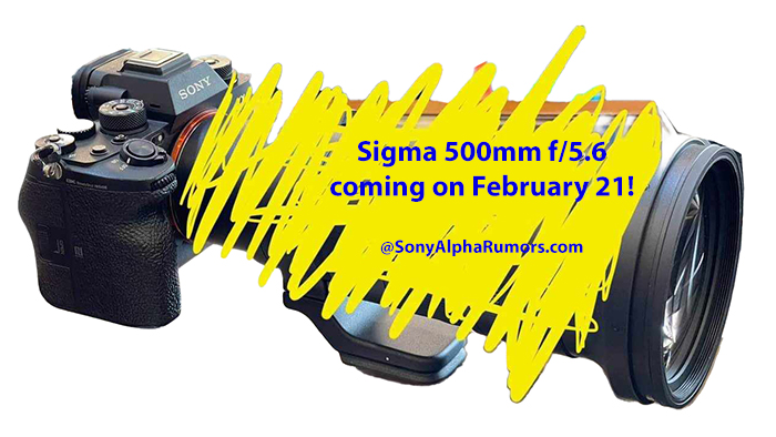 Coming Soon!! SIGMA 500mm f/5.6 Sony E-mount