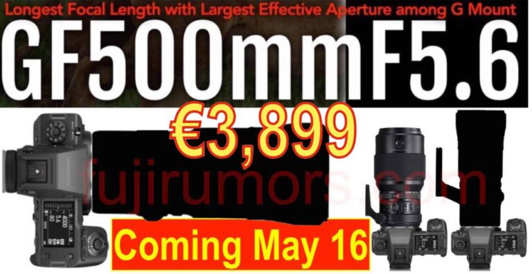 ลือ Fujinon GF 500mm f/5.6 จะเปิดตัวในงาน X Summit